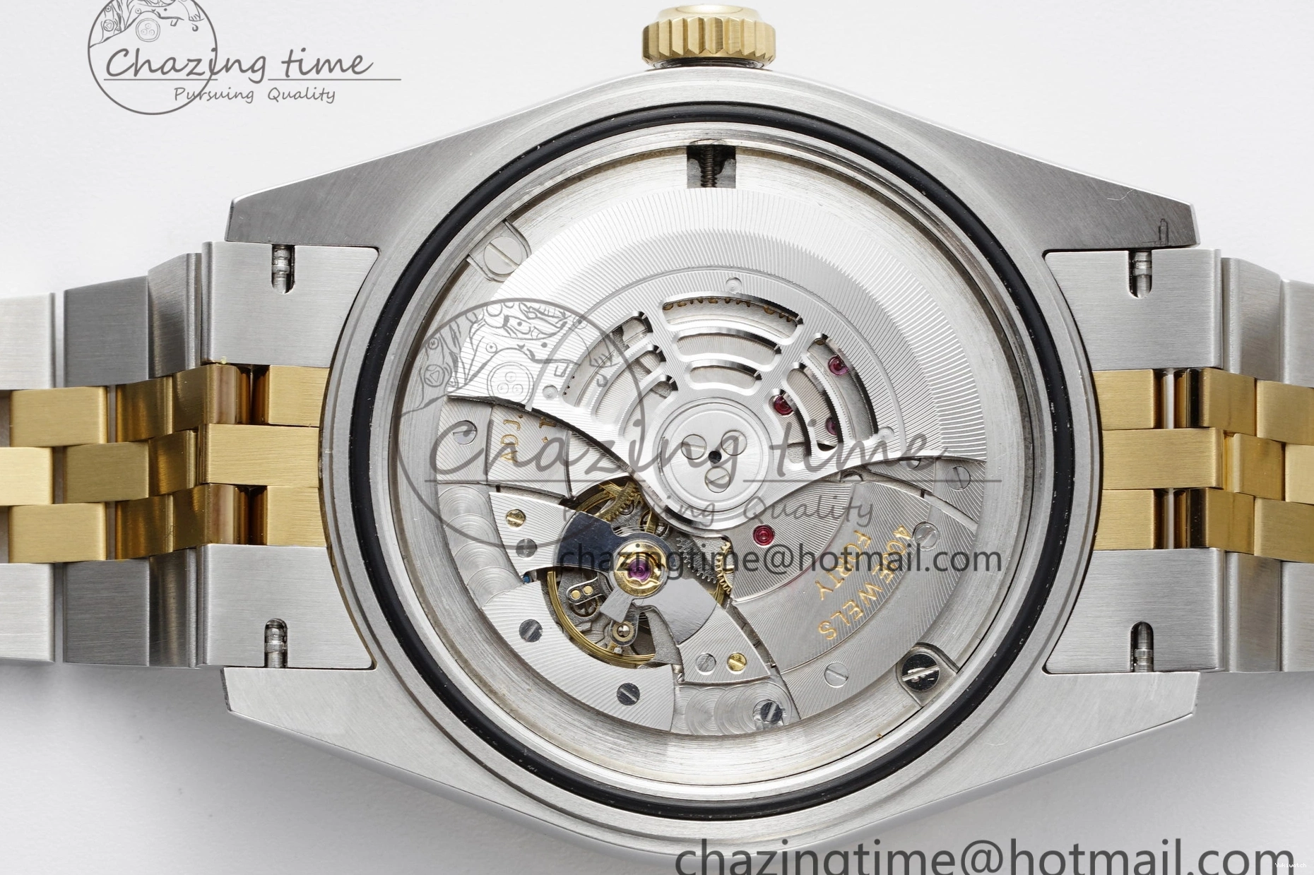 SS Jubilee on SS Best Noob Skydweller Dial White YG Edition A23J Bracelet YG 1230